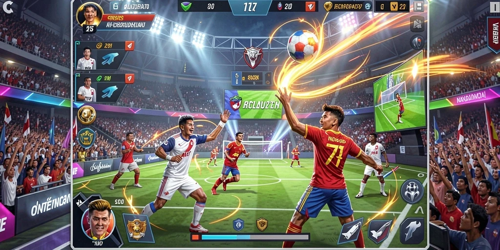 Visualisasi permainan dengan grafis yang menawan.