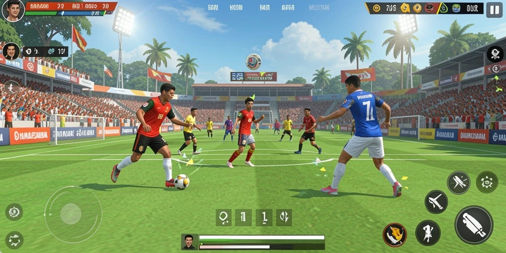 Level menantang dengan pemandangan yang indah.